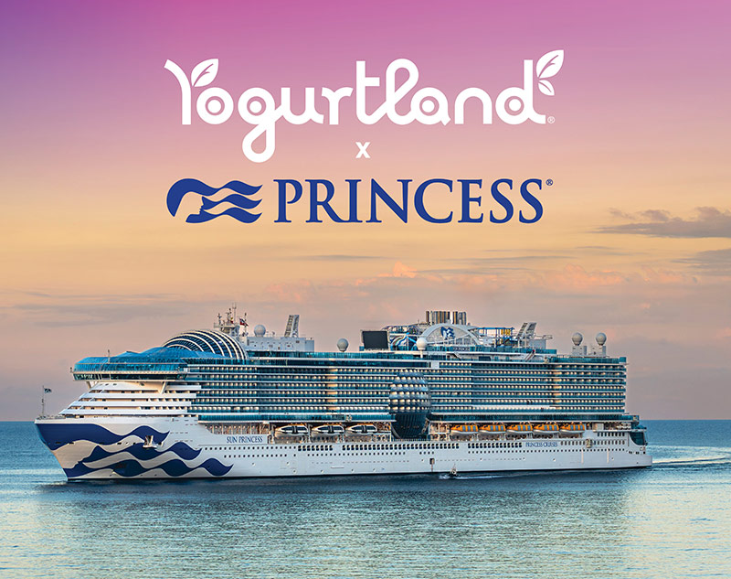 Yogurtland and Princess cruises.
