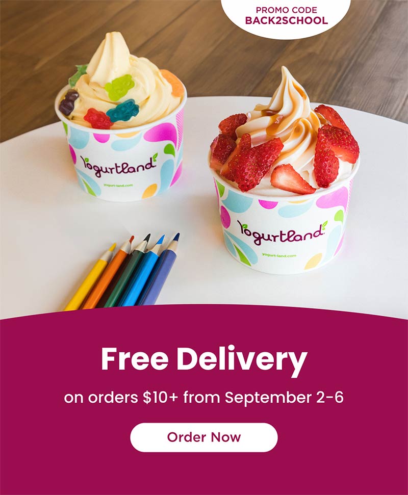 Free delivery on orders $10+ from September 2-6. Order Now!